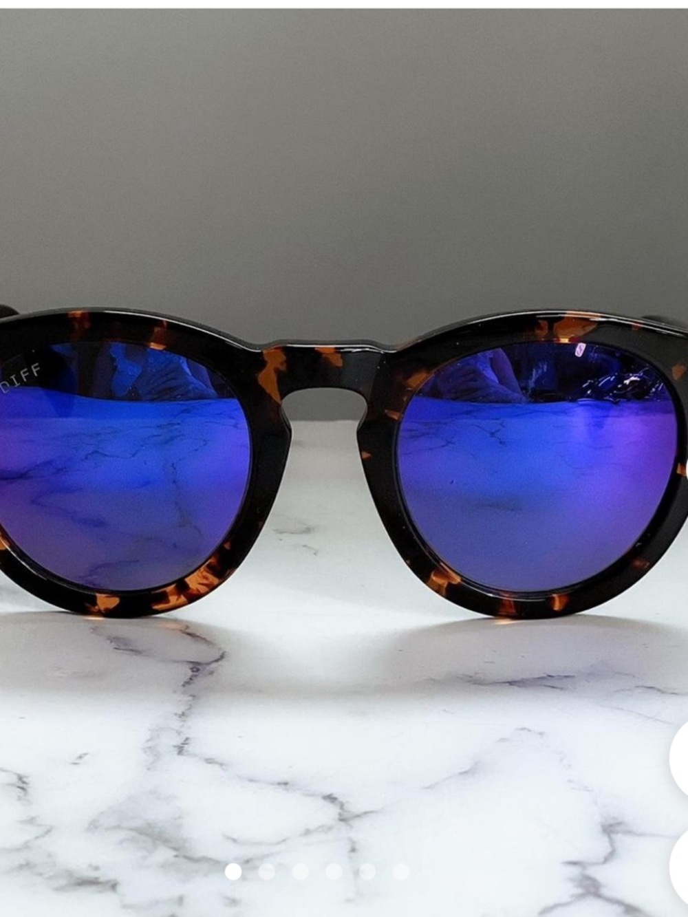 Diff Eyewear Dime II Blue Purple Mirror Sunglasses  Frames